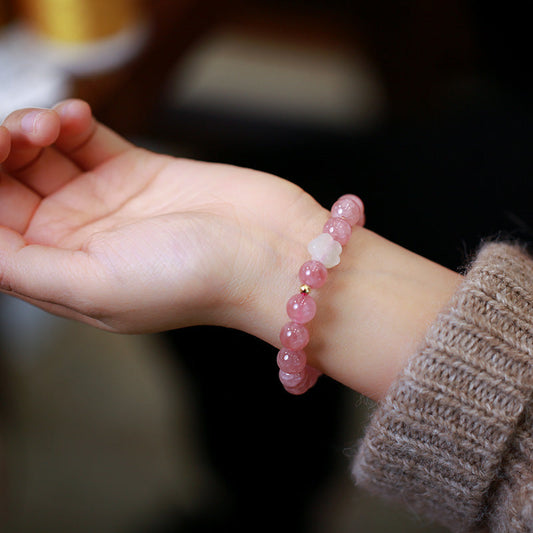 Love Whisper Rose Quartz Crystal Bracelet