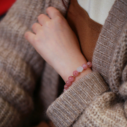 Love Whisper Rose Quartz Crystal Bracelet
