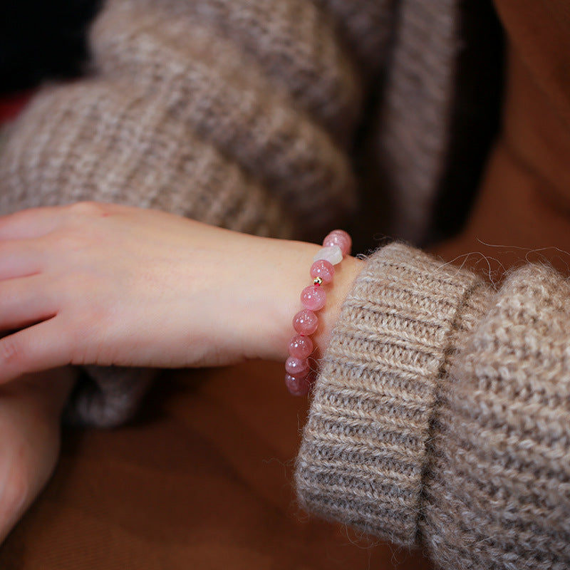 Love Whisper Rose Quartz Crystal Bracelet
