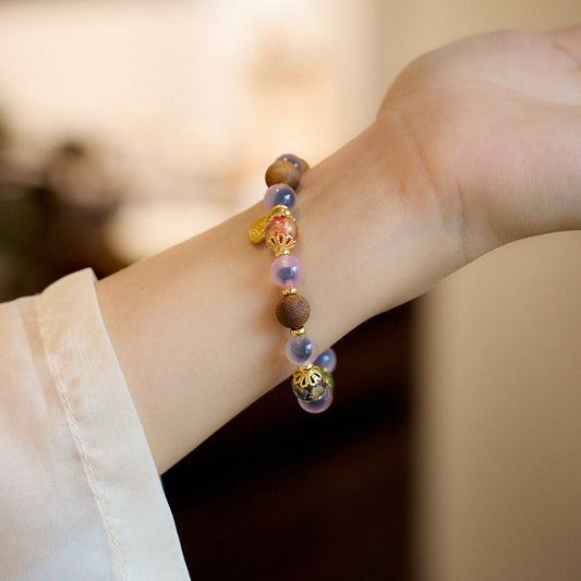 Aurora Mist Agate Crystal Bracelet
