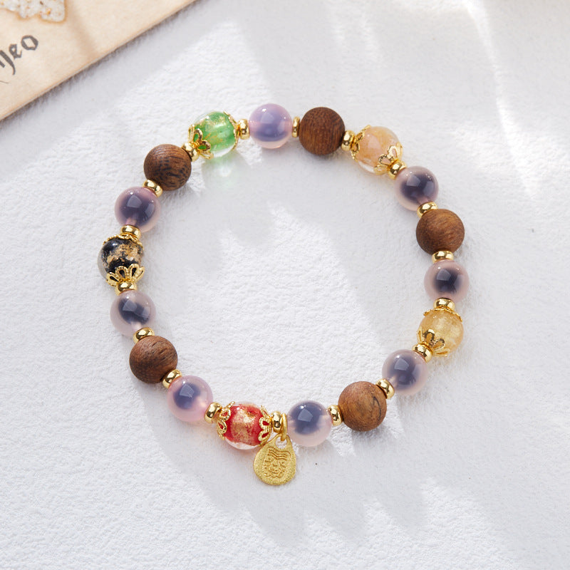 Aurora Mist Agate Crystal Bracelet
