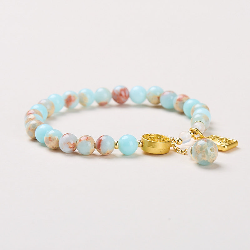 Azure Guardian Bergquarz-Kristallarmband