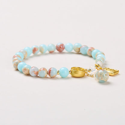 Azure Guardian Bergquarz-Kristallarmband