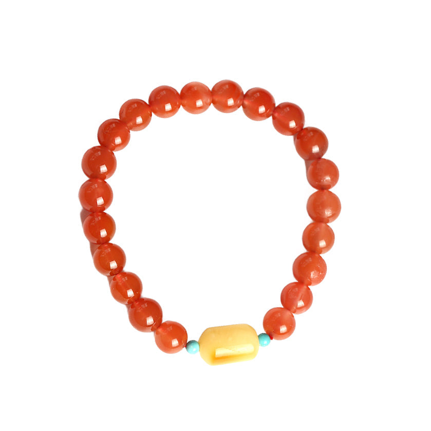 Solar Pulse Agate Crystal Bracelet