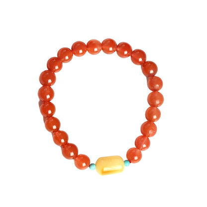 Solar Pulse Agate Crystal Bracelet