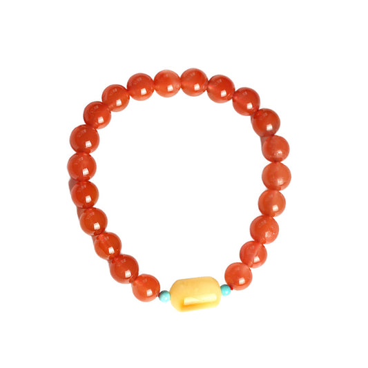 Solar Pulse Agate Crystal Bracelet