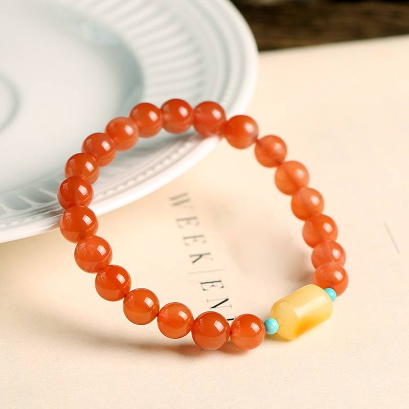 Solar Pulse Agate Crystal Bracelet
