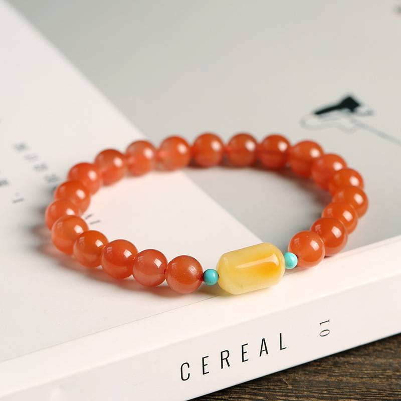 Solar Pulse Agate Crystal Bracelet