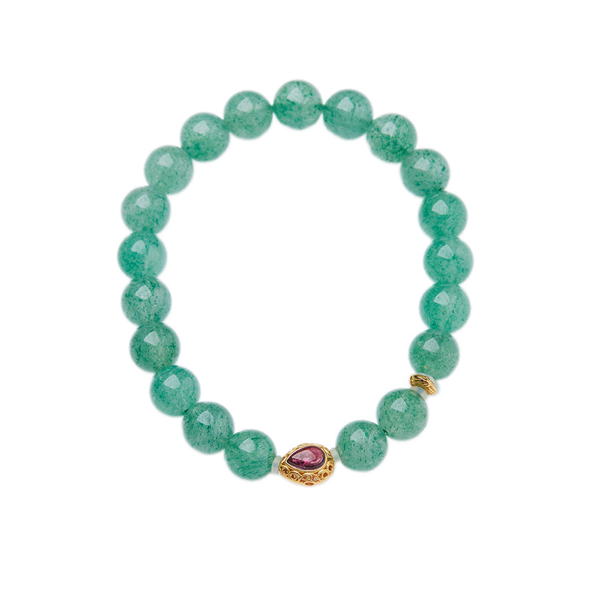 Mermaid's Tear Green Crystal Bracelet