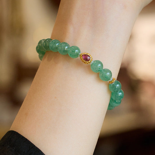 Mermaid's Tear Green Crystal Bracelet