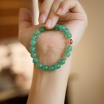 Mermaid's Tear Green Crystal Bracelet