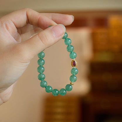 Mermaid's Tear Green Crystal Bracelet