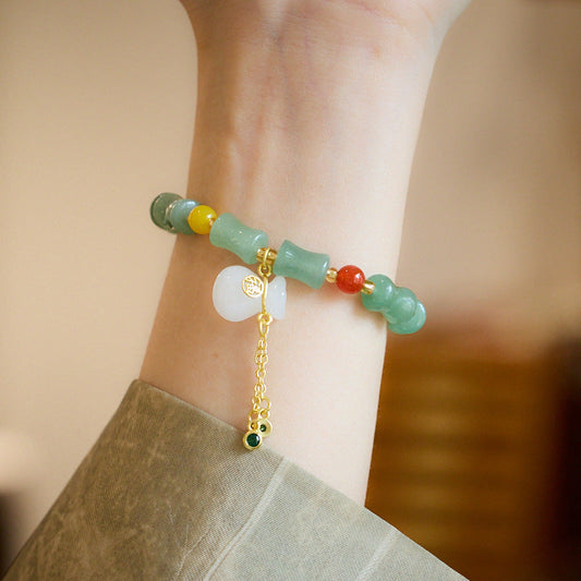 Treasure Bloom Aventurine Crystal Bracelet
