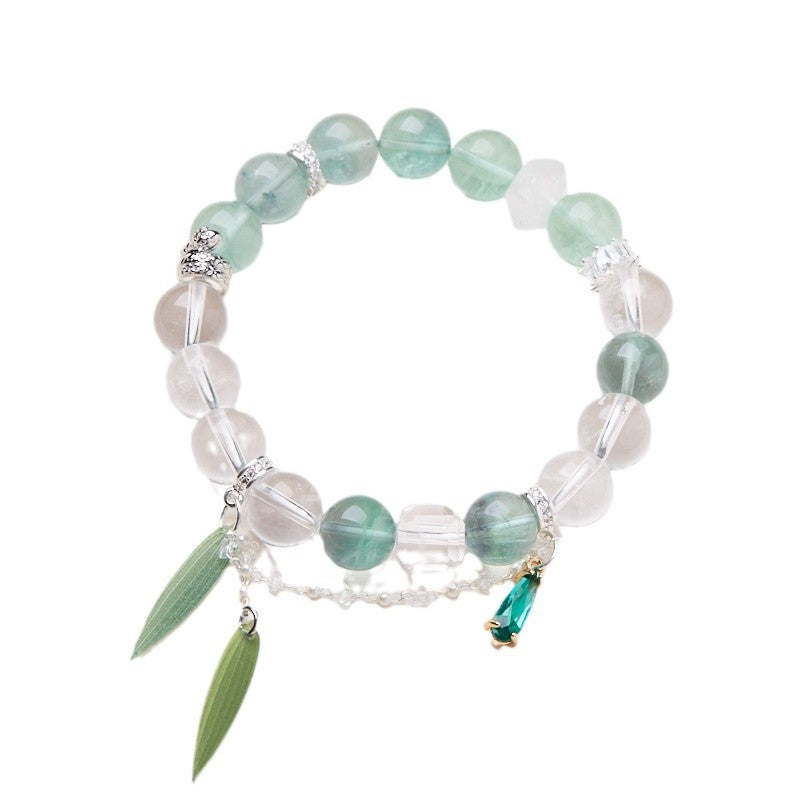Snake Blossom Fluorite Crystal Bracelet