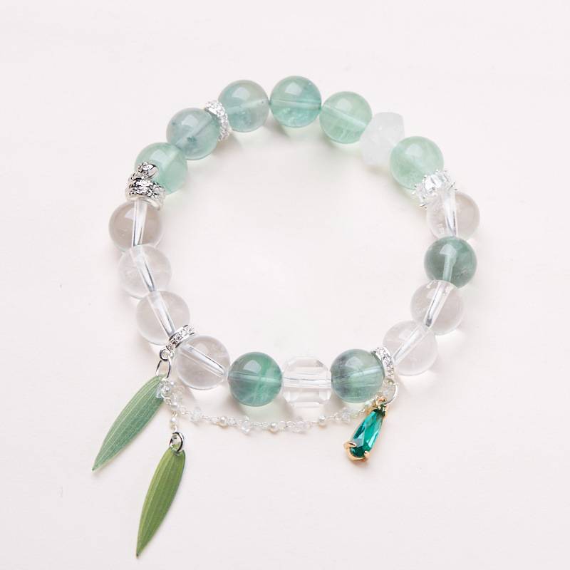 Snake Blossom Fluorite Crystal Bracelet