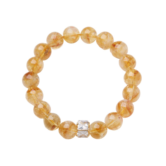 Sunlit Radiance Citrine Crystal Bracelet