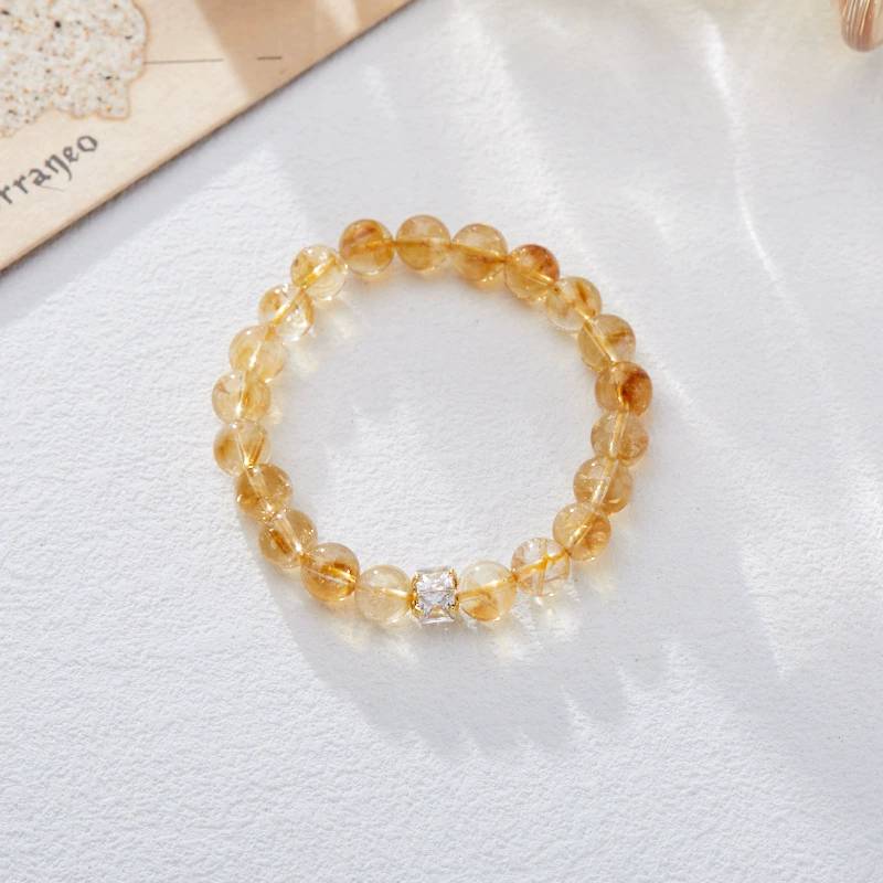 Sunlit Radiance Citrine Crystal Bracelet
