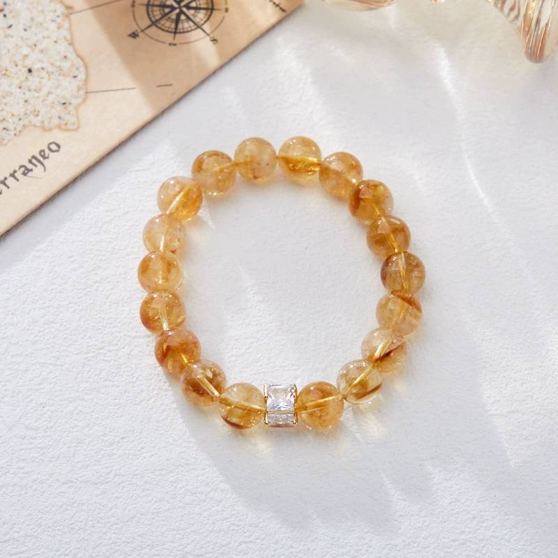 Sunlit Radiance Citrine Crystal Bracelet