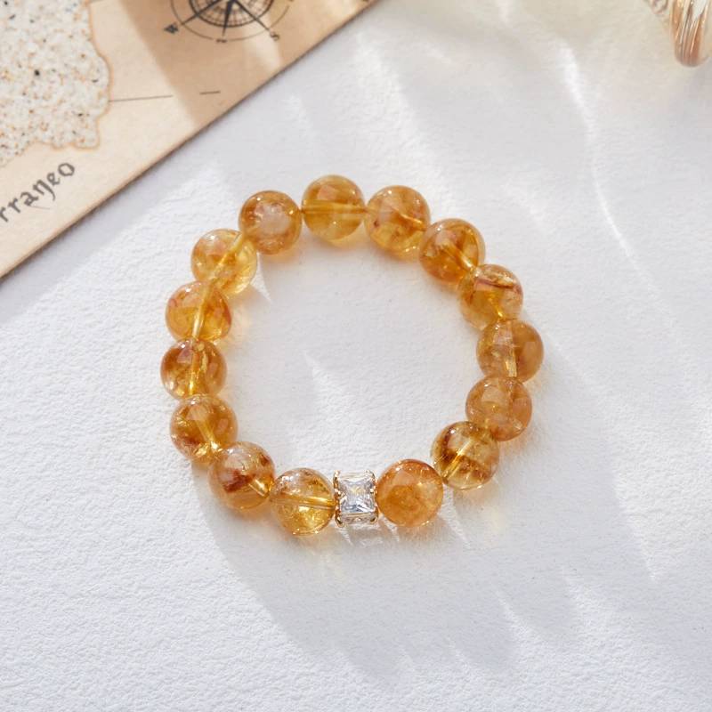 Sunlit Radiance Citrine Crystal Bracelet