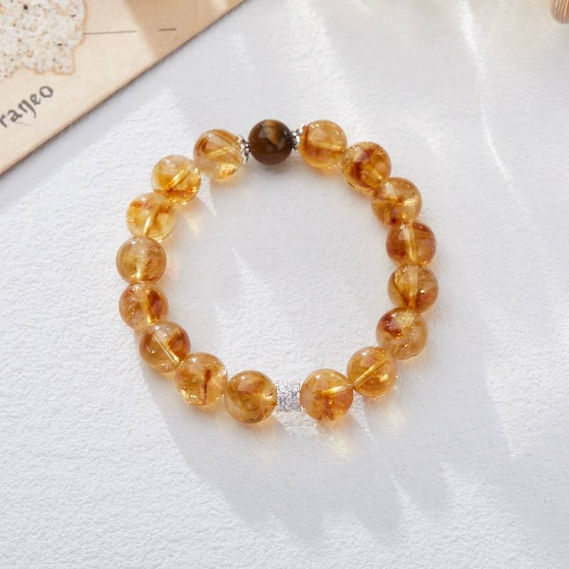 Sunlit Radiance Citrine Crystal Bracelet