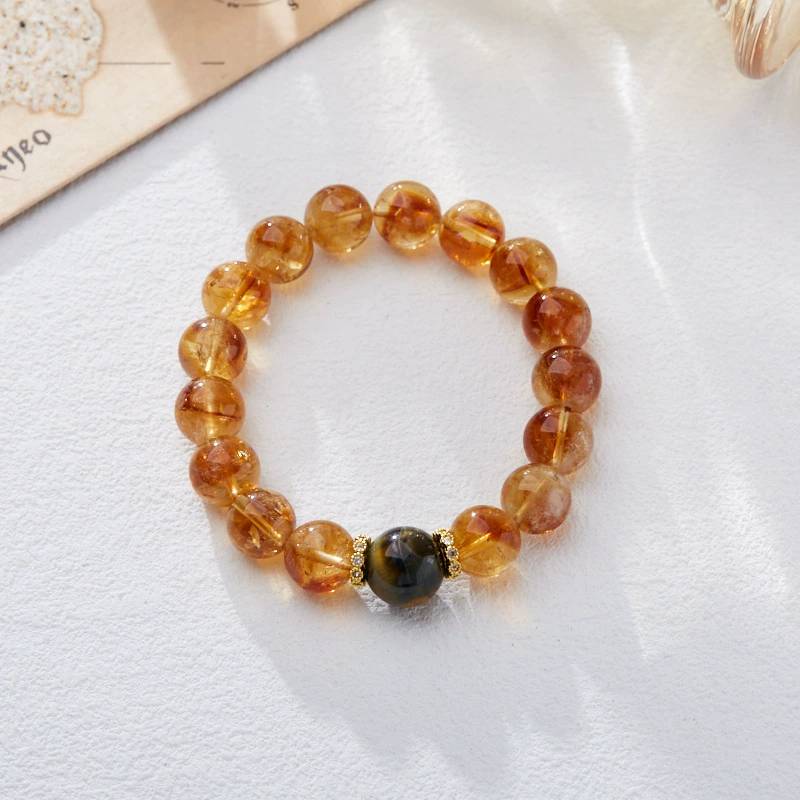 Sunlit Radiance Citrine Crystal Bracelet
